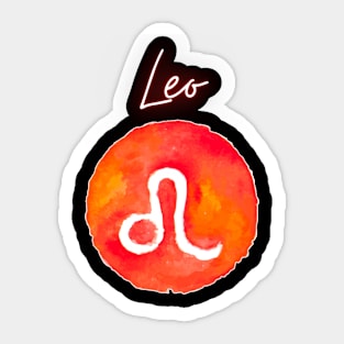 Leo zodiac sign Sticker